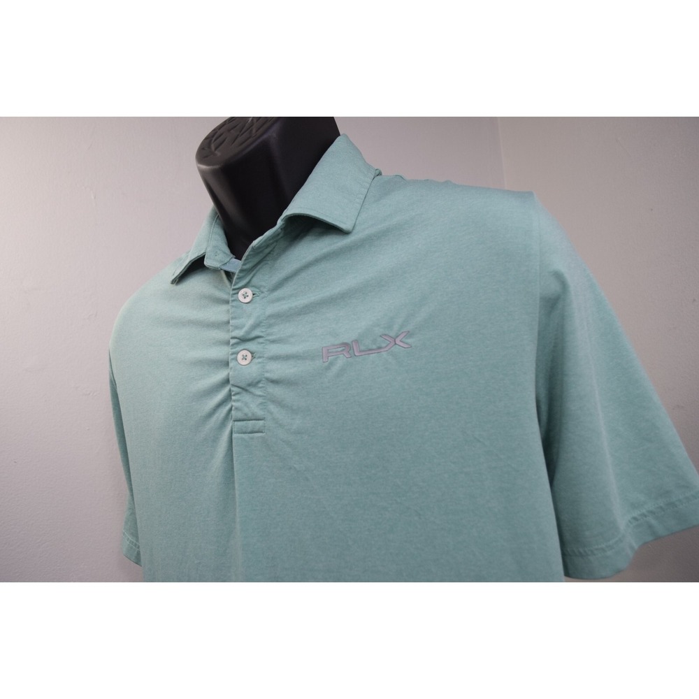 RLX Ralph Lauren Golf Polo Aqua Wicking Performance Short Sleeve Mens Size Large
